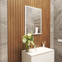 Зеркало Bond Cube 60x80 с подсветкой с сенсорным выключателем арт-M44ZE-6080 — фото 7, Зеркала в ванную комнату