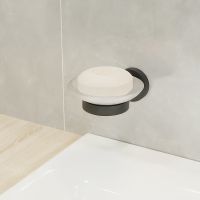 Товар: Мыльница Fixsen Comfort Black Черная матовая арт-FX-86008 - фото 3 Мыльница Fixsen Comfort Black Черная матовая арт-FX-86008 — фото 3, Мыльницы