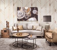 Обои LOYMINA Liberty Флизелин (1*10,05) Бежевый, Геометрия арт-LIB3 002 — фото 3, Обои для стен