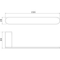 Полотенцедержатель Aquatek Лира Хром арт-AQ4419CR — фото 2, Полотенцедержатели