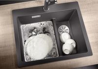 Кухонная мойка Blanco Pleon 6 Split Темная скала арт-521690 — фото 3, Кухонные мойки