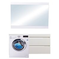 Тумба под раковину Style Line Даллас 150 подвесная Белый глянец арт-СС-00002304 — фото 9, Тумбы под раковину