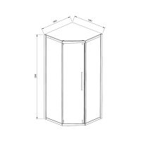 Товар: Душевой уголок Vincea Show 100x100 профиль Черный стекло прозрачное арт-VSP1-4SH100CLB - фото 6 Душевой уголок Vincea Show 100x100 профиль Черный стекло прозрачное арт-VSP1-4SH100CLB — фото 6, Душевые уголки трапеция