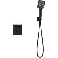 Душевая система Vincea Inspire с термостатом Черная матовая арт-VSFW-3I21MT4MB — фото 3, Встраиваемые душевые комплекты