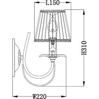 Настенный светильник Maytoni Elegant Olivia Кремовый Слоновая кость арт-ARM326-01-W — фото 4, Бра