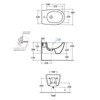 Биде Globo 4All подвесное Белое арт-MDS09.BI*1 — фото 5, Биде подвесные