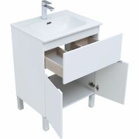 Комплект мебели для ванной Aquanet Алвита New 60 Белый матовый арт-274529 — фото 8, Комплекты мебели для ванной