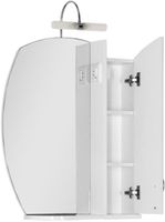 Товар: Зеркало со шкафом Aquanet Моника 60 R Белое арт-186773 - фото 2 Зеркало со шкафом Aquanet Моника 60 R Белое арт-186773 — фото 2, Зеркальные шкафы в ванную