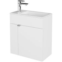 Тумба под раковину Kerama Marazzi Lato 50 LAT.50.1\WHT подвесная Белая глянцевая арт-LAT.50.1\WHT — фото 2, Тумбы под раковину