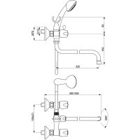 Излив для смесителя Vidima Хром арт-B960541AA — фото 3, Изливы