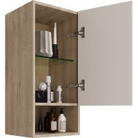 Товар: Подвесной шкаф Dreja Perfecto 35 Дуб эврика Белый арт-99.0815 - фото 4 Подвесной шкаф Dreja Perfecto 35 Дуб эврика Белый арт-99.0815 — фото 4, Шкафы для ванной