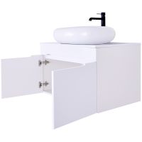 Товар: Тумба с раковиной Orange Санторини 80 подвесная Белая глянцевая арт-Sa-80TUW+RA - фото 5 Тумба с раковиной Orange Санторини 80 подвесная Белая глянцевая арт-Sa-80TUW+RA — фото 5, Тумбы с раковиной