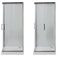 Душевой уголок Aquanet Delta Cube NPE1142 90x90 профиль Хром, стекло прозрачное арт-183212 — фото 2, Квадратные душевые уголки