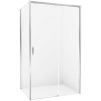 Душевой уголок New Trendy Prime Chrome 100х100 R профиль Хром стекло прозрачное арт-D-0299A/D-0125B — фото 1, Квадратные душевые уголки