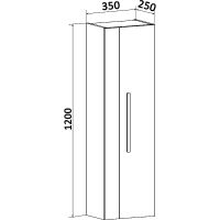 Товар: Шкаф пенал Runo Вудлайн 35 подвесной Дуб скандинавский Белый арт-00-00001012 - фото 4 Шкаф пенал Runo Вудлайн 35 подвесной Дуб скандинавский Белый арт-00-00001012 — фото 4, Пеналы для ванной комнаты