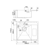 Товар: Кухонная мойка Iddis Haze 59 L Сатин арт-HAZ59SLi77 - фото 4 Кухонная мойка Iddis Haze 59 L Сатин арт-HAZ59SLi77 — фото 4, Кухонные мойки