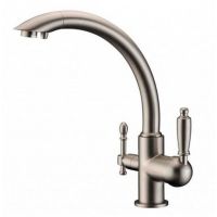 Смеситель для кухни ZorG Clean Water Никель арт-ZR 314 YF-33 NIСKEL — фото 1, Смесители для кухни