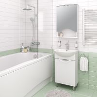 Тумба под раковину Runo Фортуна 50 Белая арт-00000001135 — фото 2, Тумбы под раковину