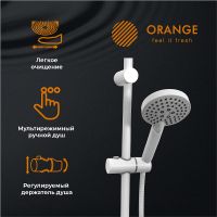 Душевая система Orange O-Shower Белый глянец арт-OW02w — фото 3, Душевые стойки