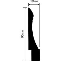 Плинтус HIWOOD 2000x90x19 мм арт-L1606 — фото 2, Плинтуса напольные