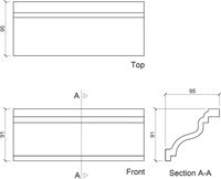 Карниз гибкий Европласт 1.50.126 2000x91x95 мм арт-1.50.126 (гибкий) — фото 3, Карнизы
