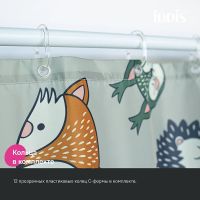 Товар: Штора для ванны Iddis Decor 180х200 Серая арт-BA02P18i11 - фото 5 Штора для ванны Iddis Decor 180х200 Серая арт-BA02P18i11 — фото 5, Шторы для ванной