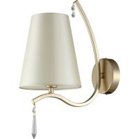 Настенный светильник Crystal Lux Бежевый Золото арт-RENATA AP1 GOLD — фото 1, Бра