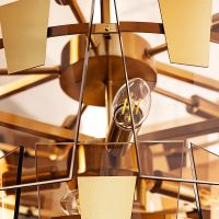 Люстра Artelamp Sophia Янтарная Полированная медь арт-A4066LM-11PB — фото 3, Люстры