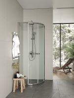 Товар: Душевой уголок Agger 80x80 профиль Хром стекло прозрачное арт-A01-080TCR/G - фото 4 Душевой уголок Agger 80x80 профиль Хром стекло прозрачное арт-A01-080TCR/G — фото 4, Душевые уголки четверть круга