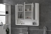 Товар: Зеркальный шкаф Vigo Urban 80 Белый арт-zsh.URB.80 - фото 3 Зеркальный шкаф Vigo Urban 80 Белый арт-zsh.URB.80 — фото 3, Зеркальные шкафы в ванную