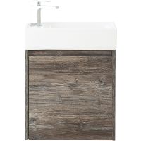 Тумба под раковину BelBagno Kraft Mini 50 L подвесная Pino Pasadena арт-KRAFT MINI-500/260-1A-SO-PP-L — фото 1, Тумбы под раковину