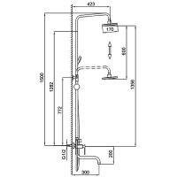 Товар: Душевая система Frap Хром арт-F24002 - фото 5 Душевая система Frap Хром арт-F24002 — фото 5, Душевые стойки