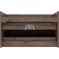 Тумба под раковину Aquanet Нота New 100 подвесная Дуб веллингтон табак арт-334194 — фото 11, Тумбы под раковину