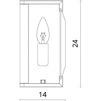 Настенный светильник Divinare Elliot Прозрачный Черный арт-7304/04 AP-1 — фото 4, Бра