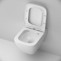 Унитаз AM.PM Spirit V2.0 Square FlashClean подвесной с сиденьем микролифт арт-C701701SC — фото 10, Подвесные унитазы