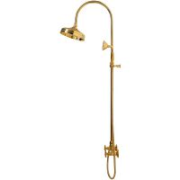 Душевая система Cezares Lord Золото 24 карат арт-LORD-CD-30-03/24-M — фото 4, Душевые стойки