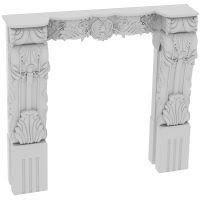 Элемент портала для камина Перфект 1380x1300x250 мм арт-K3006 — фото 1, Декоративные элементы