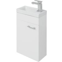 Тумба под раковину Aquanet Нота 40 L подвесная Белая арт-246954 — фото 3, Тумбы под раковину