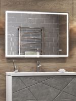 Зеркало Vigo Geometry Comfort 100 с подсветкой с сенсорным выключателем арт-z.GEO.100.Comfort — фото 2, Зеркала в ванную комнату