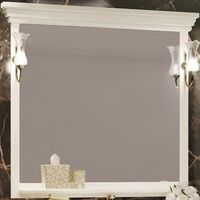 Зеркало Opadiris Риспекто 105 Слоновая кость с выключателем арт-00-00007047 — фото 6, Зеркала в ванную комнату