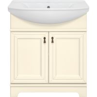 Тумба с раковиной Misty Лувр 75 Слоновая кость арт-УТ000005243 — фото 1, Тумбы с раковиной