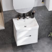 Тумба под раковину Aquaton Оливия 55 подвесная Белая матовая арт-1A254201OL010 — фото 5, Тумбы под раковину