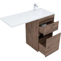 Товар: Тумба с раковиной Aquanet Токио 110 R Дуб веллингтон арт-335586 - фото 3 Тумба с раковиной Aquanet Токио 110 R Дуб веллингтон арт-335586 — фото 3, Тумбы с раковиной