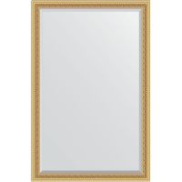 Зеркало Evoform Exclusive 175х115 с фацетом в багетной раме - Сусальное золото 80 мм арт-BY 1314 — фото 1, Зеркала в ванную комнату