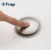 Донный клапан Frap click-clack Сатин арт-F62-5 — фото 5, Донные клапаны