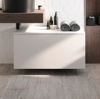 Тумба STWORKI Ольборг 80 tpUNI.80.H40.Y.VY-211CO подвесная Белая матовая арт-481103 — фото 6, Комоды и тумбы для ванной комнаты