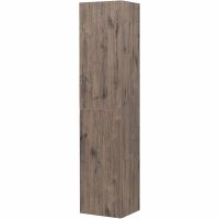 Шкаф пенал Aquanet Алвита New 35 подвесной Дуб веллингтон табак арт-334189 — фото 3, Пеналы для ванной комнаты