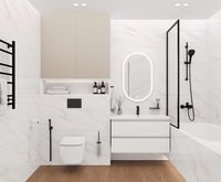 Керамогранит Ceradim Calacatta Clarity Gold белый матовый 80х80 см арт-х9999304137 — фото 9, Керамогранит