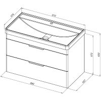 Товар: Тумба под раковину Aquanet Ирис new 90 подвесная Белый глянец арт-336311 - фото 10 Тумба под раковину Aquanet Ирис new 90 подвесная Белый глянец арт-336311 — фото 10, Тумбы под раковину