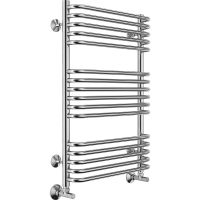 Водяной полотенцесушитель Terminus Стандарт П16 500x800 Хром, нижнее подключение, G 1/2" ВР, с угловым соединением арт-4670078529794 — фото 1, Водяные полотенцесушители